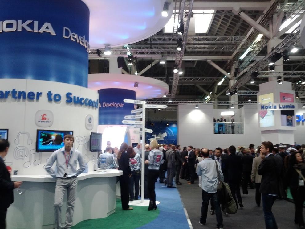 The Nokia booth