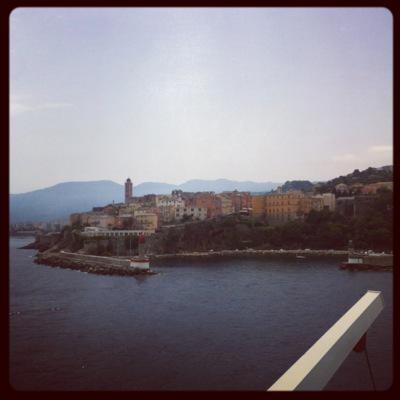 Bastia viewed from the boat